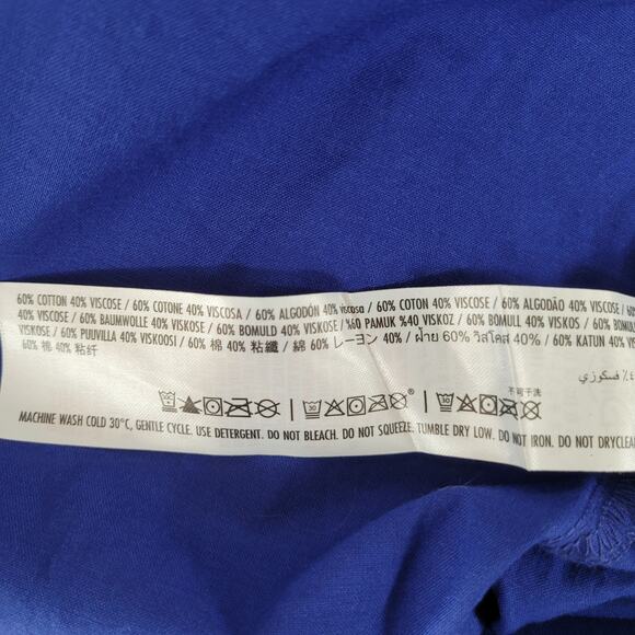 NWT Men's Disney 50th Anniversary Camp Shirt Iridescent Mickey Magic XL Blue - Picture 8 of 9